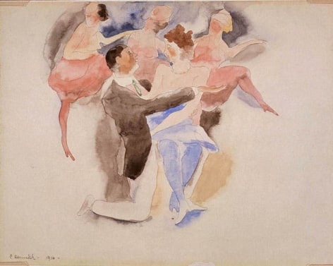 Charles Demuth (1883-1935), In Vaudeville, Man and Woman with Chorus, 1916