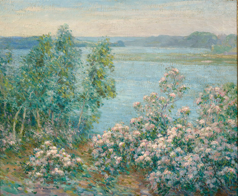 William S. Robinson (1861-1945), Laurel by the Connecticut River, circa 1920s
