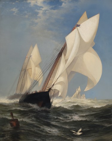 Edward&nbsp;Moran&nbsp;(1829&ndash;1901), The Winning Yacht:&ldquo;Countess of Dufferin&rdquo;and &ldquo;Madeleine&rdquo;, 1877