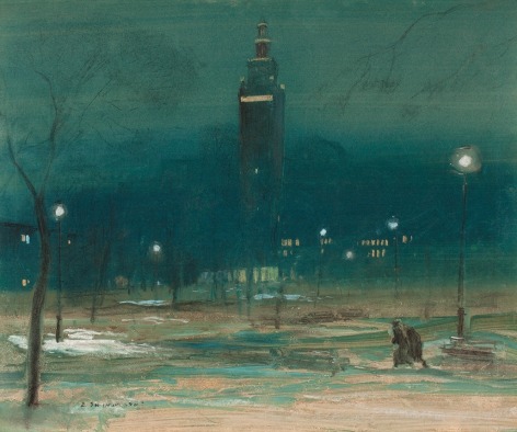 Everett Shinn (1876-1953), Madison Square Tower