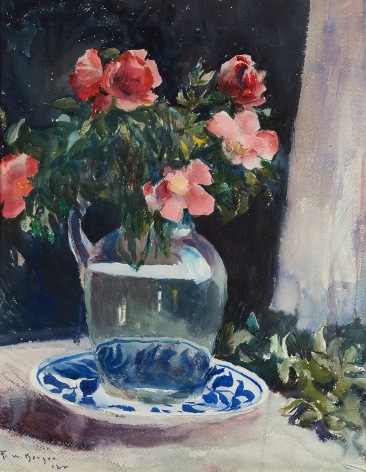 Frank Weston Benson (1862-1951), Red Roses, 1922