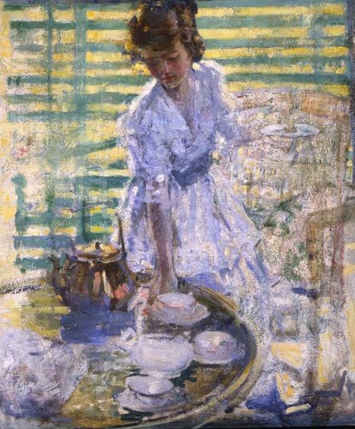 Richard E. Miller (1875-1943), Afternoon Tea, circa 1920