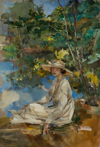 James Jebusa Shannon (1862-1923), Woman in White, circa 1921