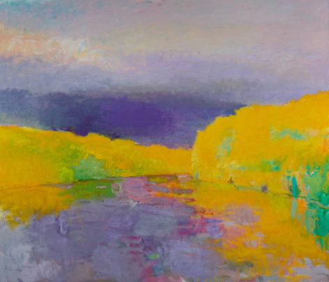 Wolf Kahn (b. 1927), Yellow River Bend, 1994