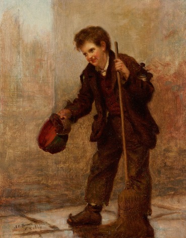 John George Brown (1831-1913), Street Sweeper, 1856