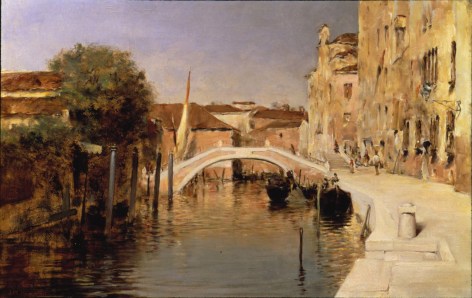 John White Alexander (1856-1915), Canal in Venice, circa 1879-1880