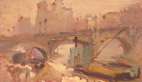 Alice Schille (1869-1955), Along the Seine, circa 1905