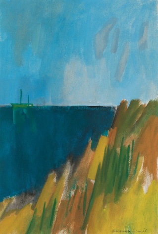 Herman Maril (1908-1986), Dark Sea with Green Boat, 1979
