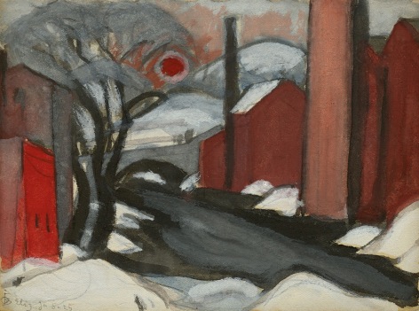 Oscar Bluemner (1867-1938), Study &ldquo;Winter Sun&rdquo; Mill Creek, Elizabeth, NJ, 1925