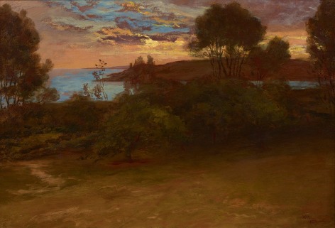 William Morris&nbsp;Hunt&nbsp;(1824-1879), Twilight at Magnolia, 1877