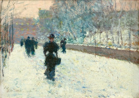 figure in the snow