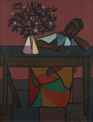 Robert Gwathmey (1903-1988), Woman at Table, circa 1949
