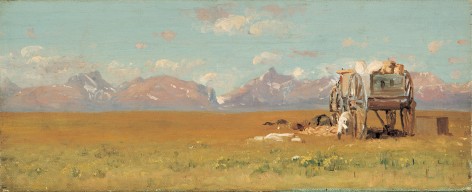 Jervis McEntee (1828-1891), Wagon Near the Foothills, circa 1881