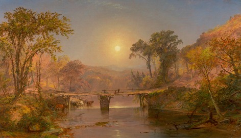 Jasper Francis Cropsey (1823-1900), Indian Summer on the Delaware River, 1862