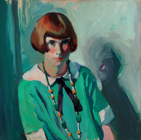 Jane Peterson (1876-1965), The Green Dress, circa 1920s