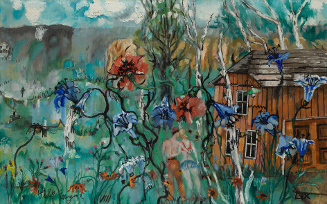 Philip Evergood (1901-1973), Berkshire Paradise, 1959