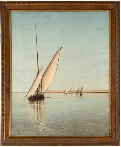 Lockwood de Forest (1850-1932), Faluccas on the Nile, Egypt