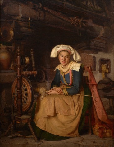 female figure in an interior