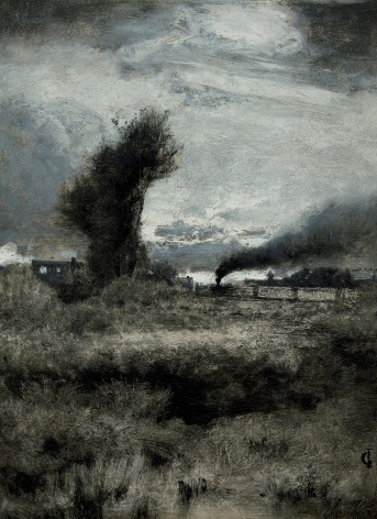 George Inness (1825-1894), Sunset, circa 1881-1882t