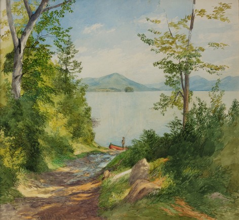 John William Hill (1812-1879), Lake George, 1877