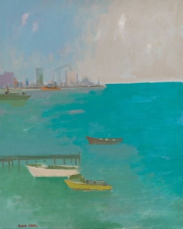 Herman Maril (1908-1986), The Harbor, Baltimore, 1980