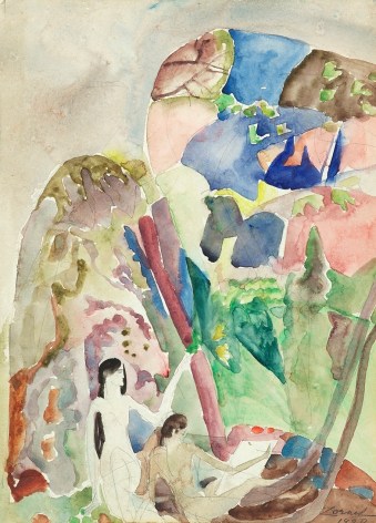 William Zorach (1887-1966), Figures in a Landscape