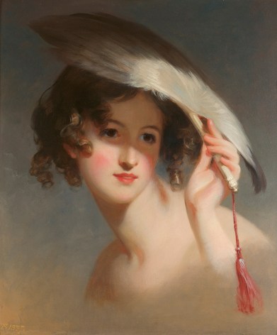 Thomas Sully (1783-1872), Girl with a Fan (Blanche Sully), 1837