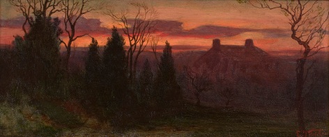 landscape at sunset