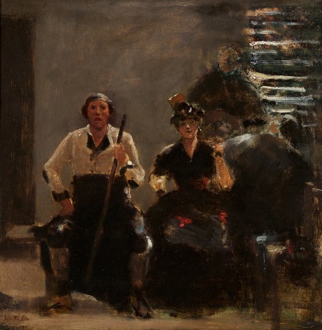 William Turner Dannat (1853-1929), Sketch for the Quartette, circa 1889