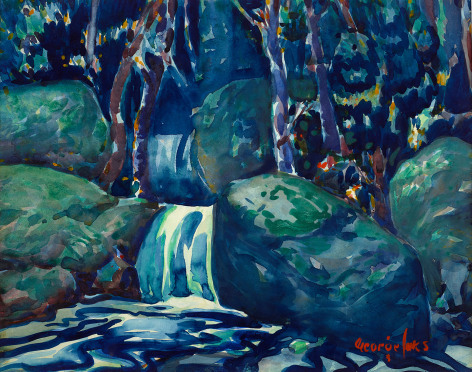 George Benjamin Luks (1867-1933), Waterfall, circa 1920-1925