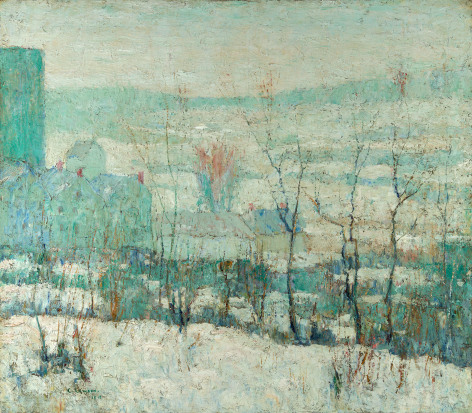 Ernest Lawson (1873-1939), New York Farm in Winter, 1913