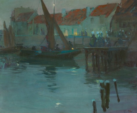 Richard Edward Miller (1875-1943), The Harbor at Night, Concarneau, circa 1901-1903