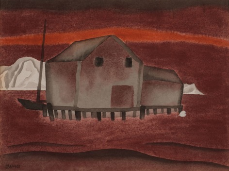 Oscar Bluemner (1867-1938), Red Waters, 1924