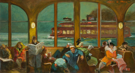 Cecil Crosley Bell (1906-1970), Ferry Ride at Night, 1951&nbsp;&nbsp;&nbsp;&nbsp;