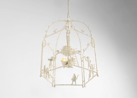 monkeys muscians cane chandelier