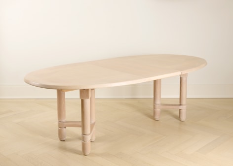 Guillerme et chambron extendable dining room table