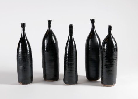 Eric Astoul bottle sculptures