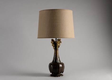 Art Nouveau Table Lamp With Cherubs