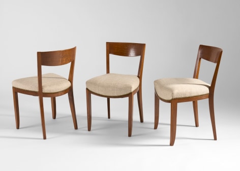 jules leleu set of six chairs