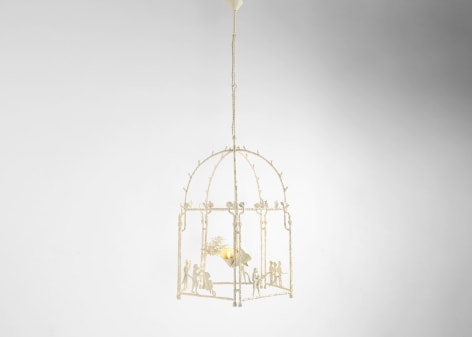 monkeys muscians cane chandelier