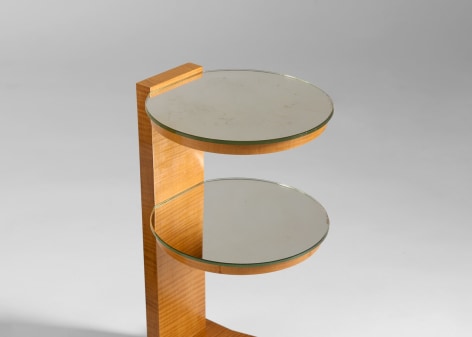 pair of leleu side tables