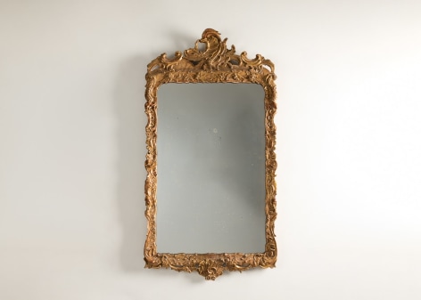 pair of gilt carved wood mirrors