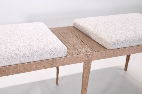 empreinte le mounier bronze bench