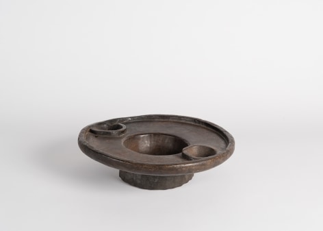 Footed Circular Bowl with a Large Platform Lip