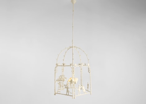 monkeys muscians cane chandelier