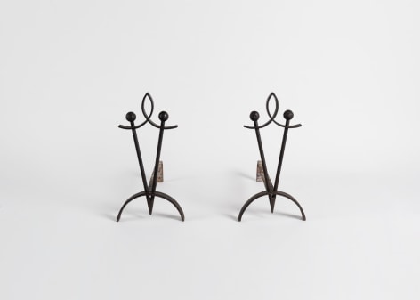Pair of Tapered Andirons