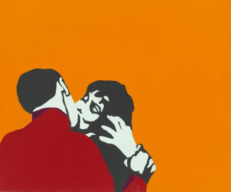 Kiss Me, Stupid, 1964, Acrylic and paper collage on canvas