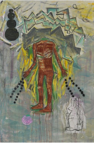 Black Ice, 2011, Mixed media on canvas
