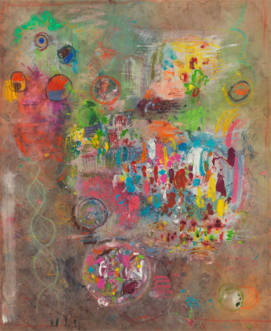 Bild, 2004, Pigment and pastel on canvas