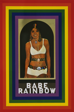 Babe Rainbow, 1968, Screenprint on tin